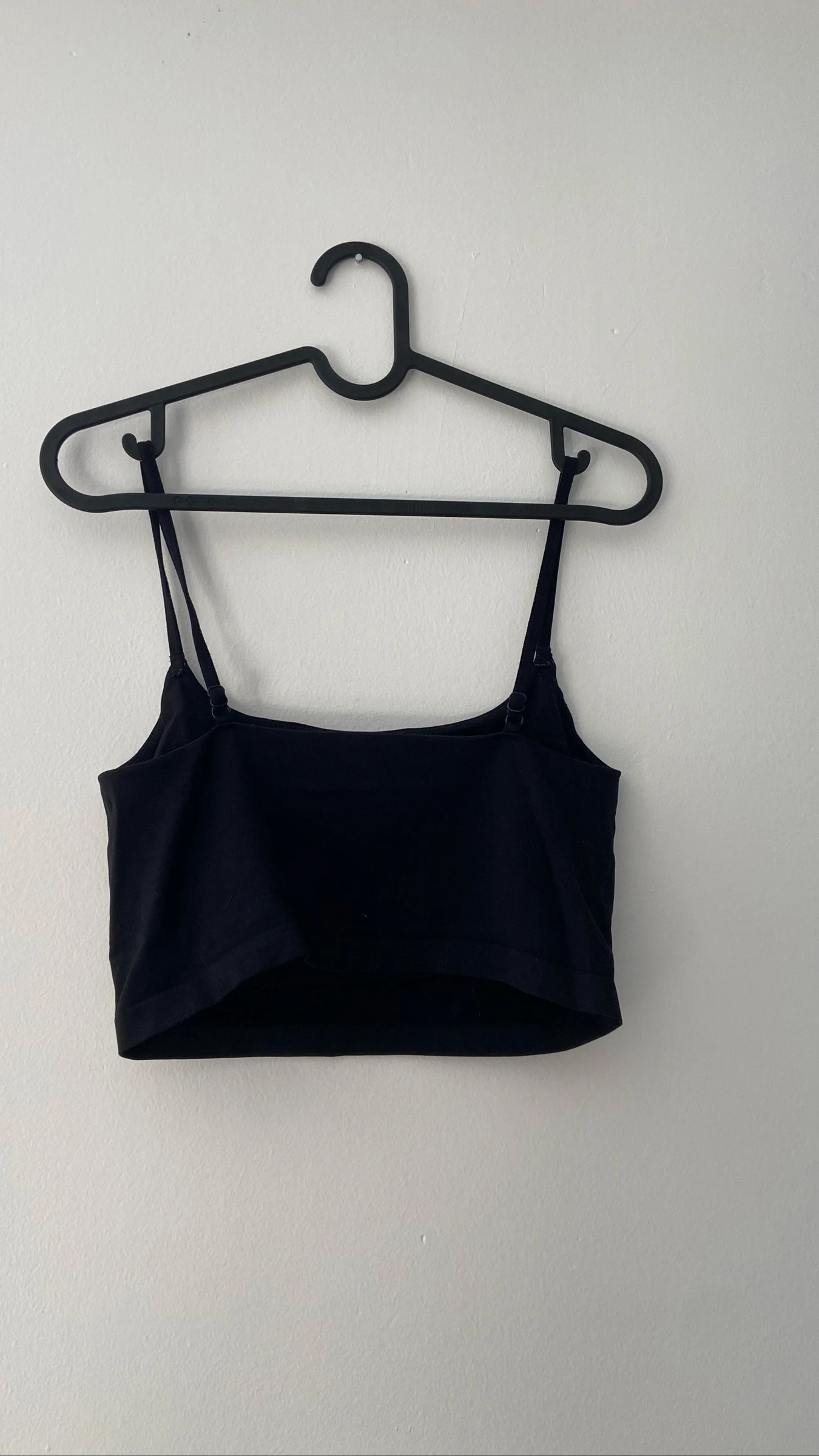 Blusa preta cropped / top de algodão Tamanho 36 – photo 4